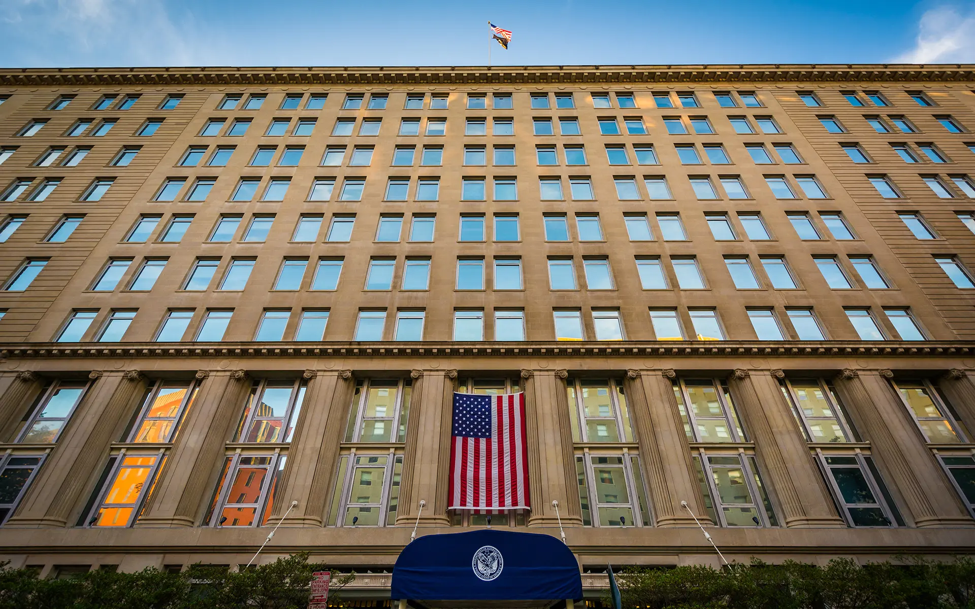 The department of veterans affairs building.